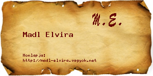 Madl Elvira névjegykártya